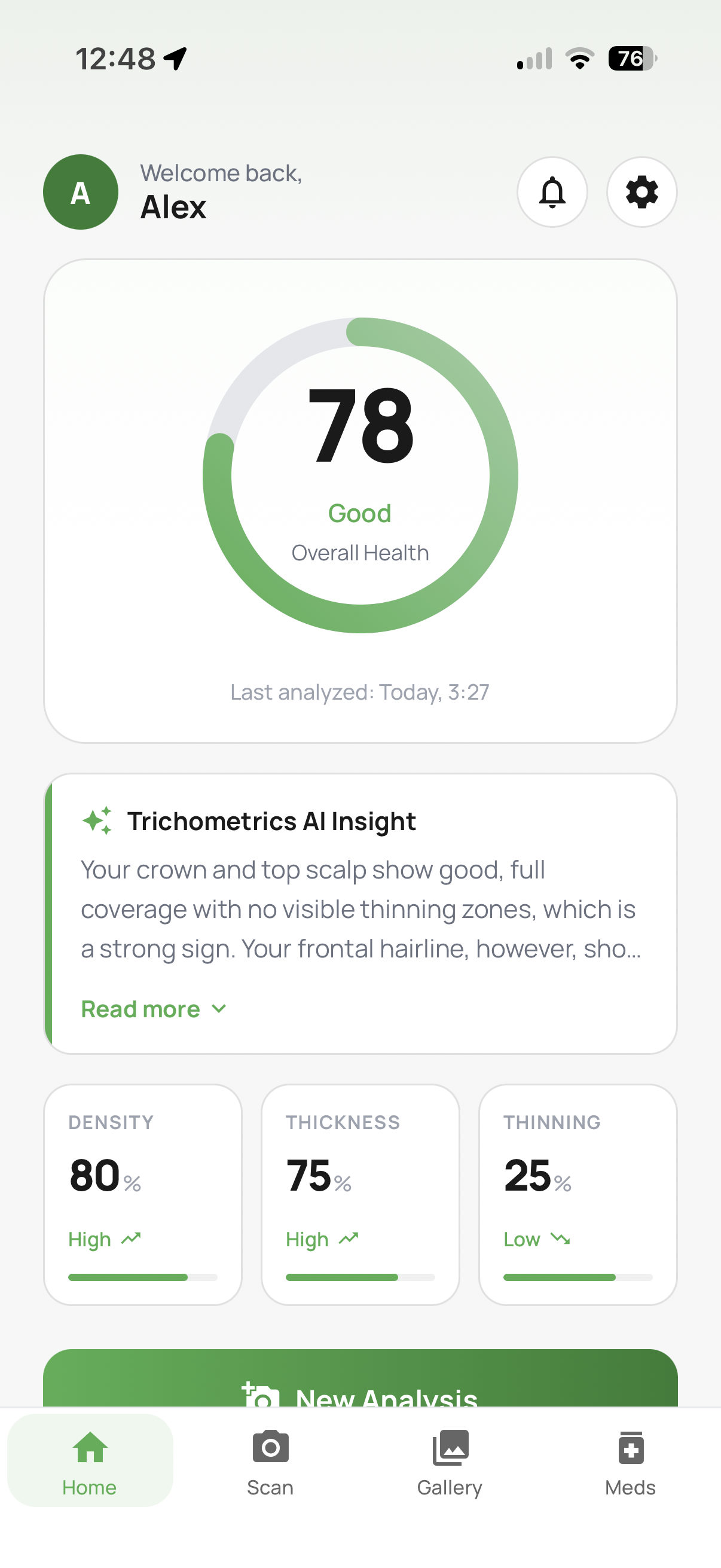 A smoother first result